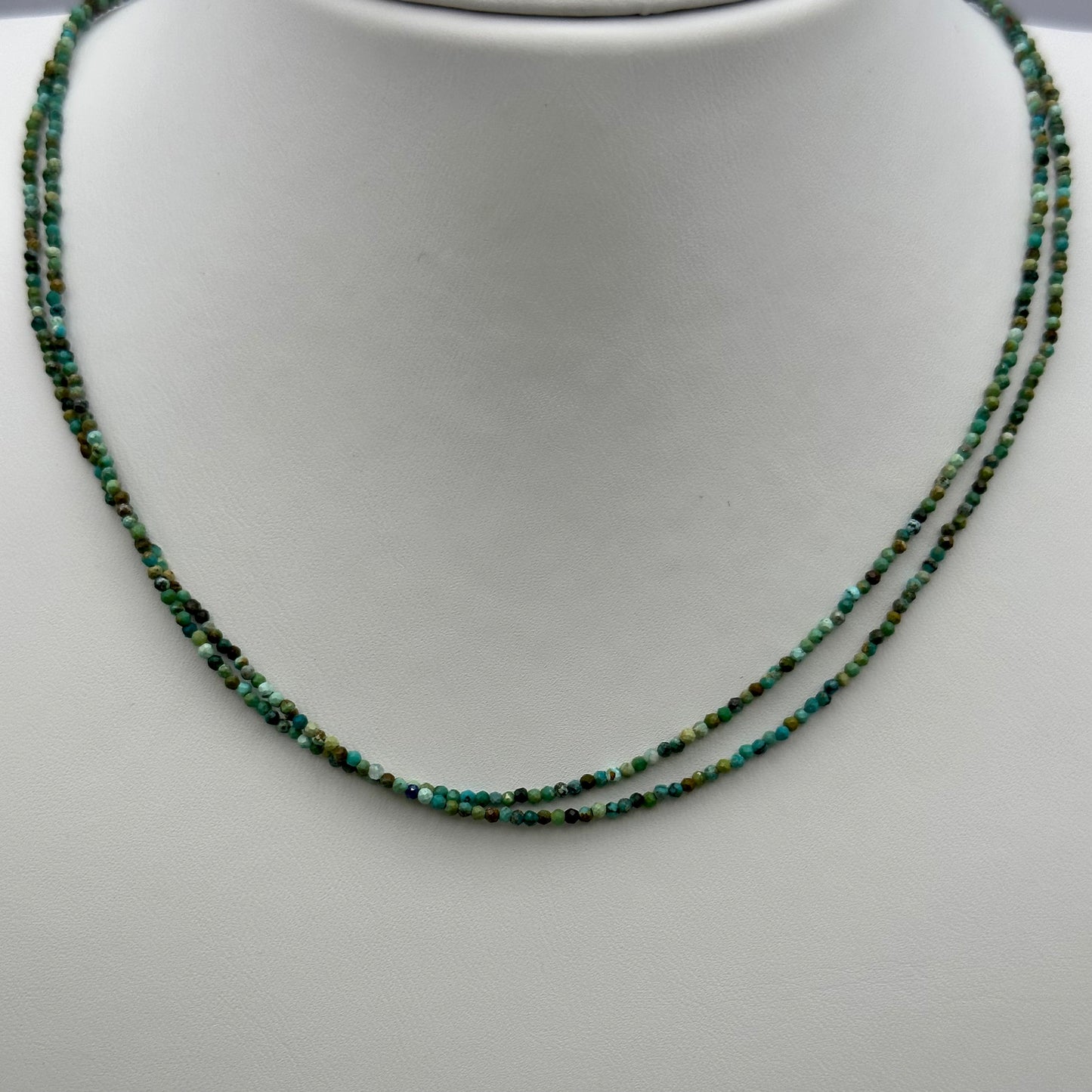 Single Choker: Turquoise Double Strand