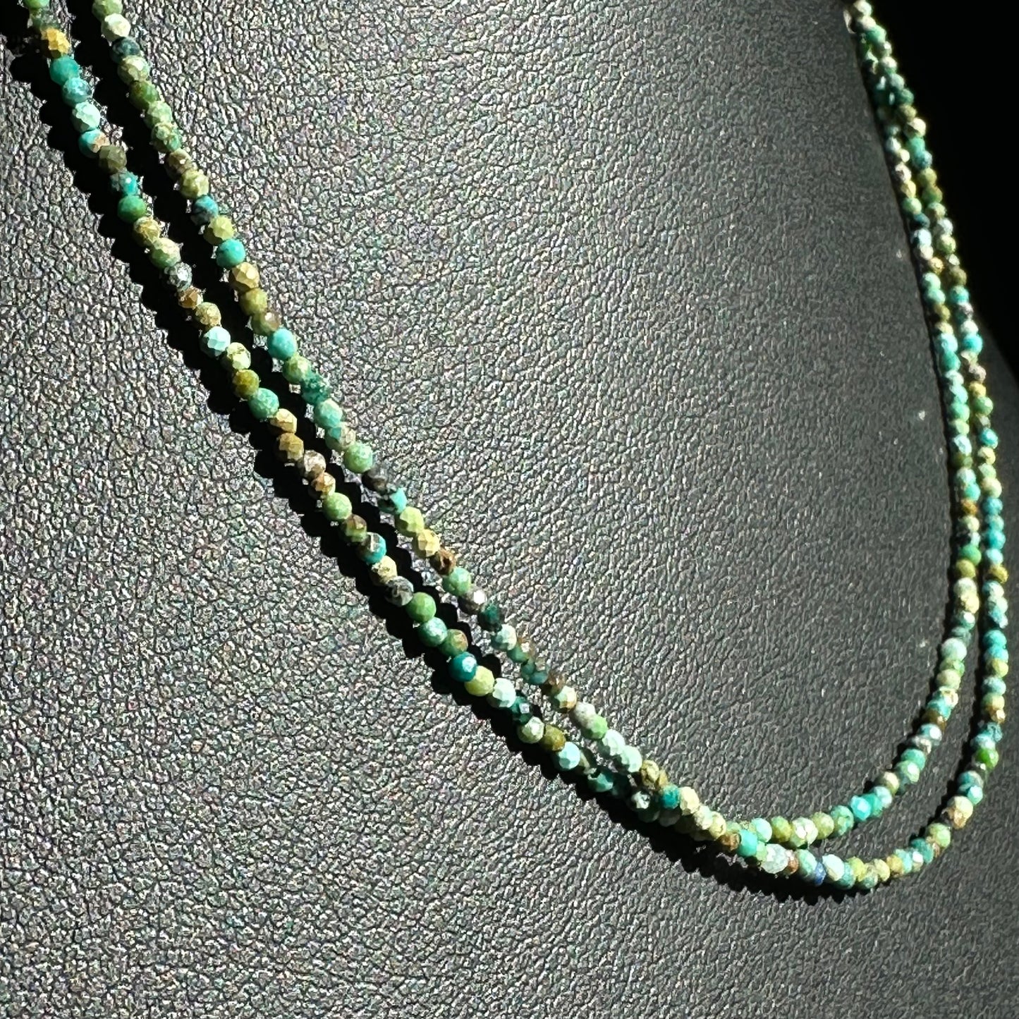 Single Choker: Turquoise Double Strand