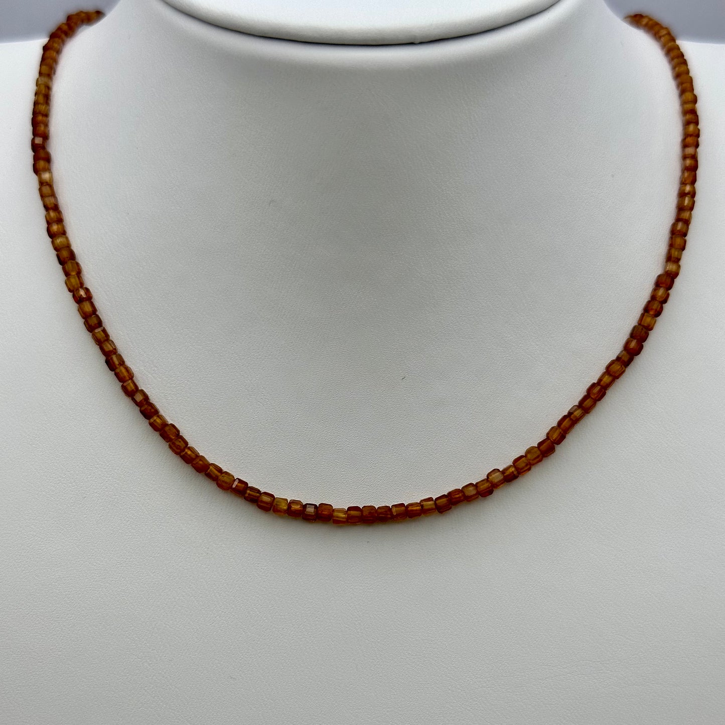 Single Choker: Hessonite (Orange Garnet)