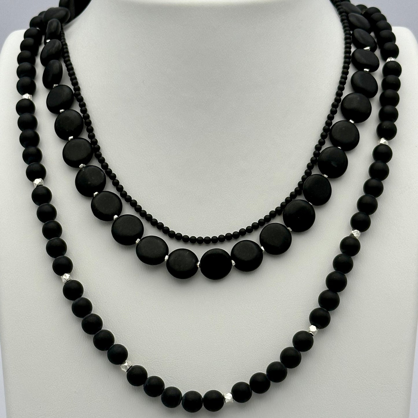 Necklace Trio: Onyx - Powerful, Grounded, Protected