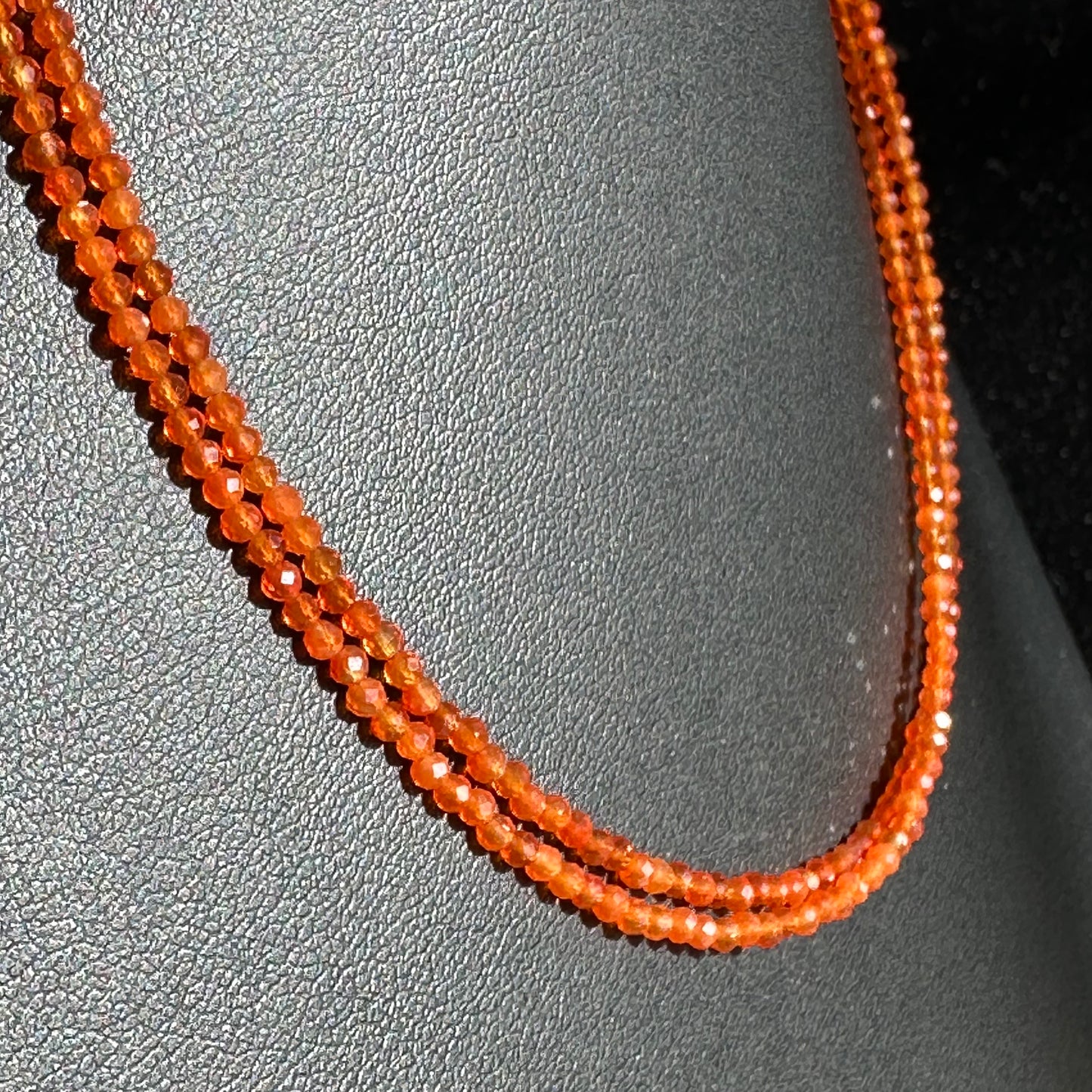 Single Choker: Carnelian Double Strand